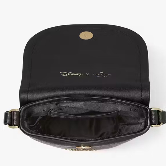 disney x kate spade new york minnie mouse crossbody black red bow - Picture 2 of 5